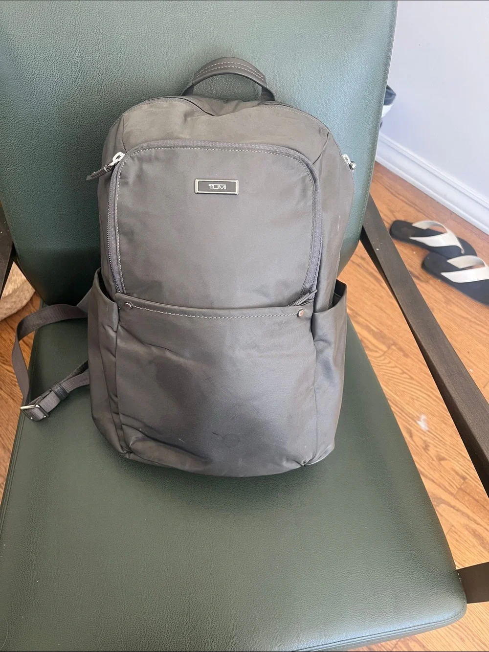 Tumi Gray Nylon Travel Backpack